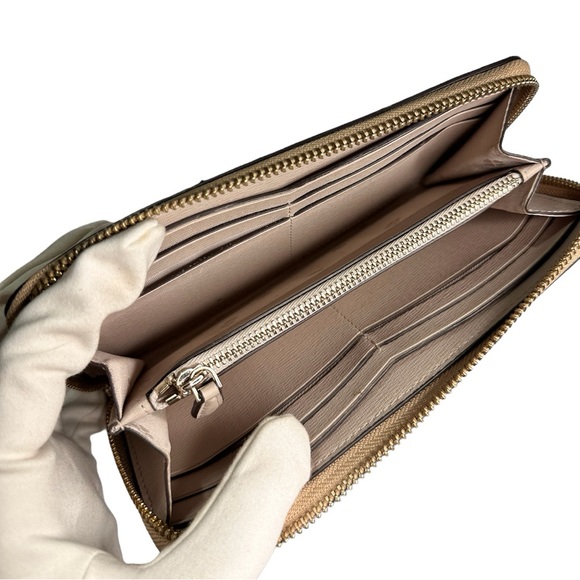 NWOT Kate Spade Gold Zippy Long Wallet - Picture 3 of 8